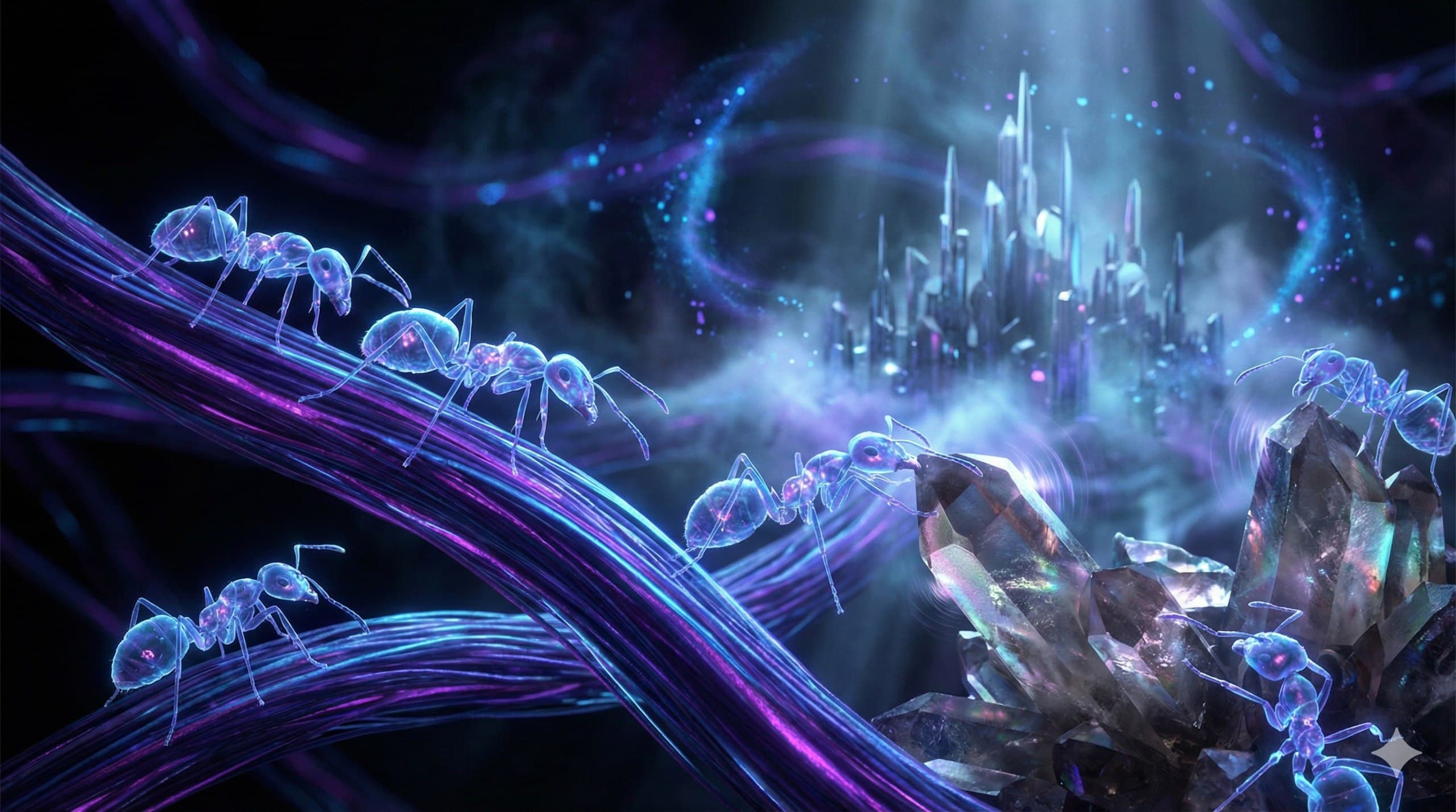 Ants, Crystals, and the Color Purple: Breaking the LLM Context Loop